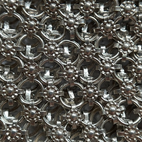 Vintage chain mail, sterling silver purse, circa 1920’s - Picture 7 of 11